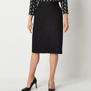 Liz Claiborne Womens Mid Rise Pencil Skirt, Navy Sz 4 NWT